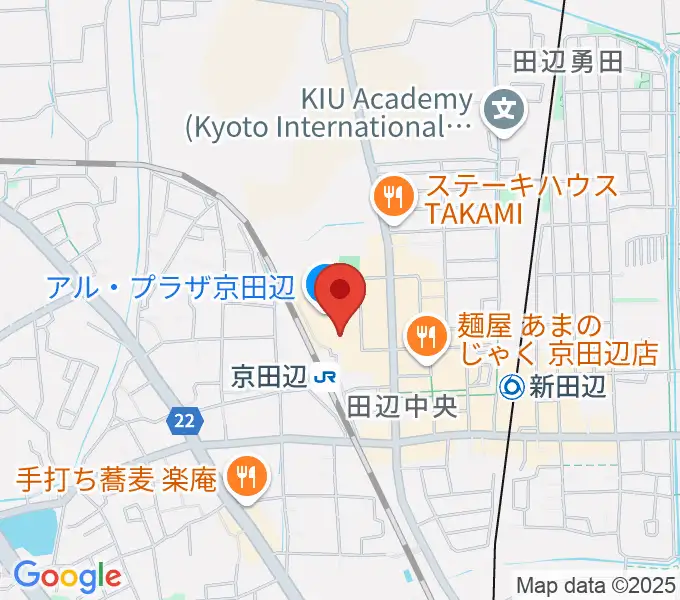 JEUGIAミュージックセンター アル・プラザ京田辺の地図