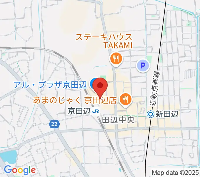 JEUGIAミュージックセンター アル・プラザ京田辺の地図