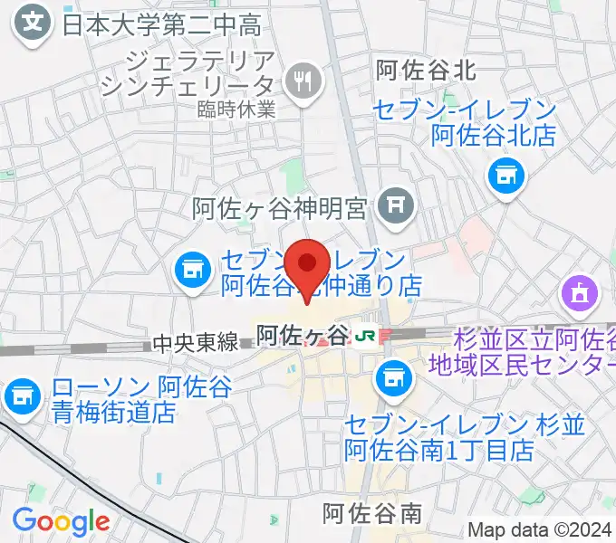 ラピュタ阿佐谷の地図