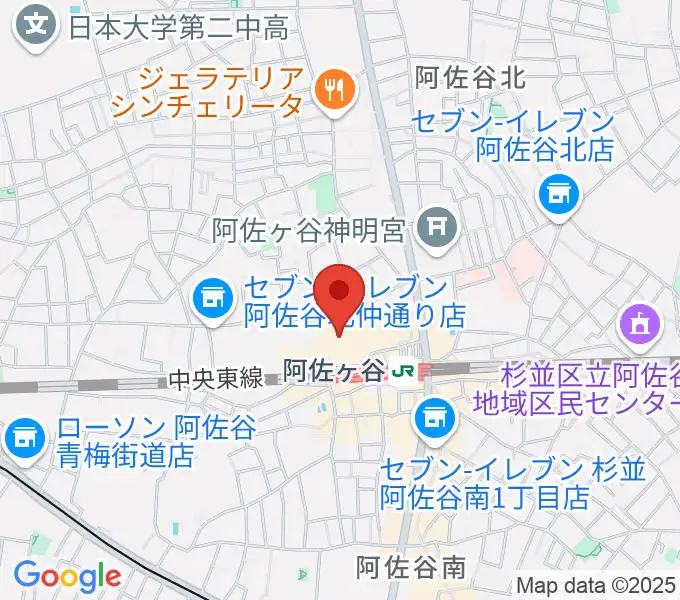 ラピュタ阿佐谷の地図