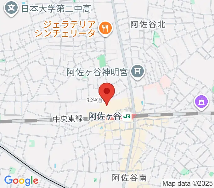 ラピュタ阿佐谷の地図
