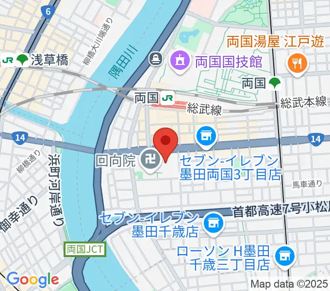 両国シアタ－カイの地図