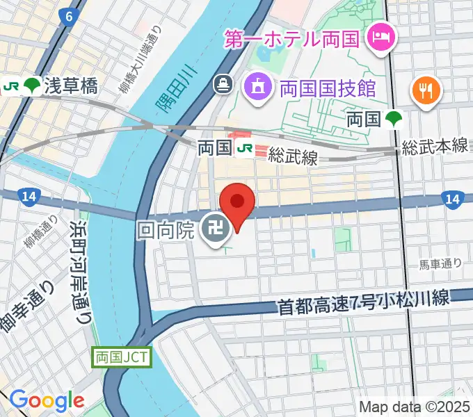 両国シアタ－カイの地図