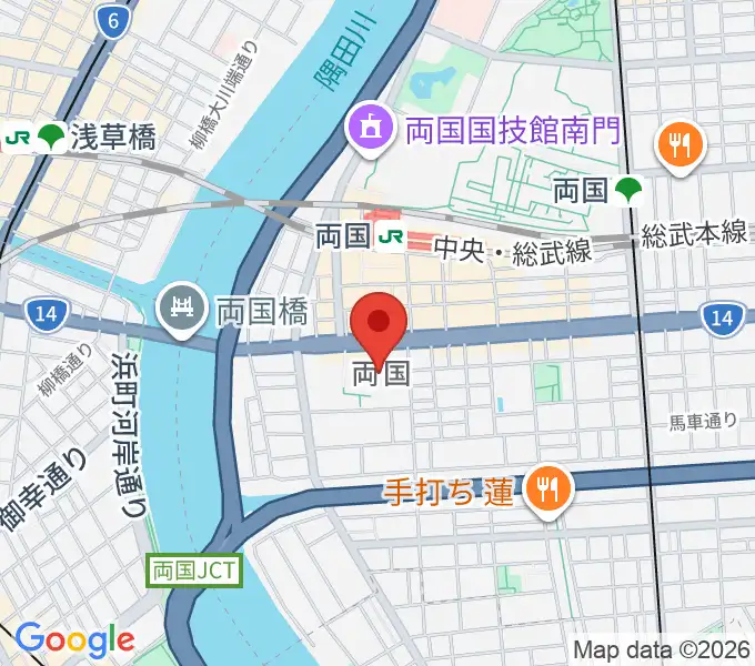 両国シアタ－カイの地図