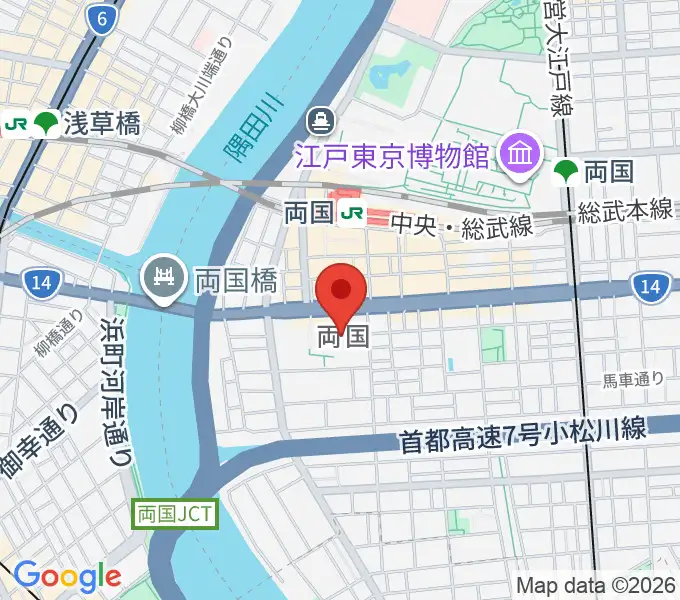 両国シアタ－カイの地図