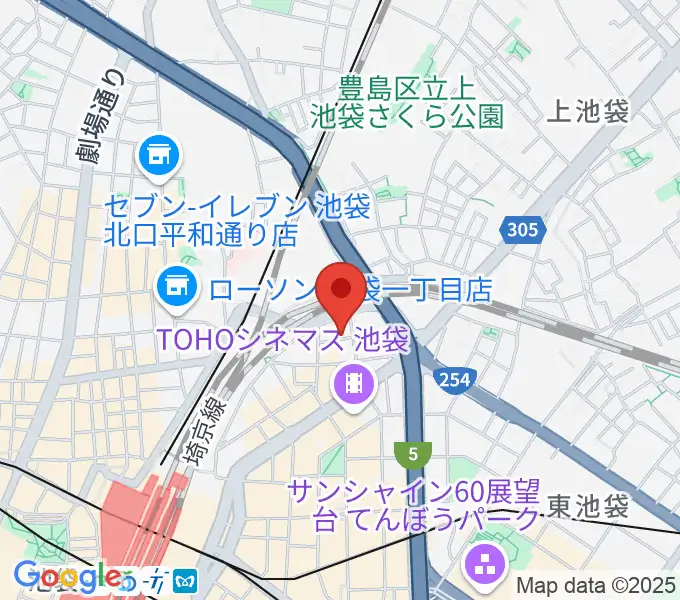 シアターKASSAIの地図