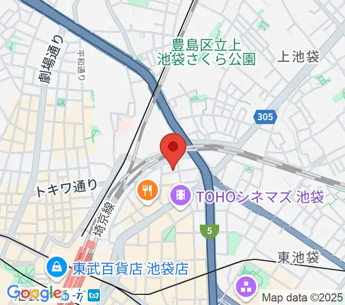 シアターKASSAIの地図