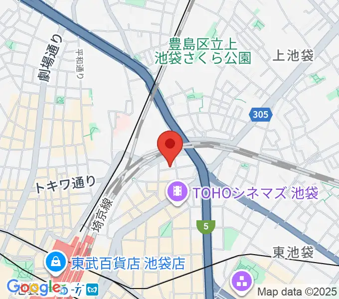 シアターKASSAIの地図