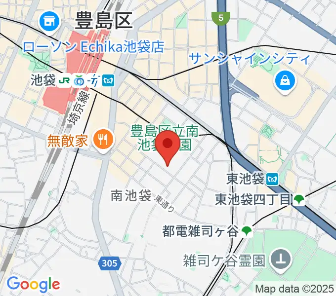 シアターグリーンの地図