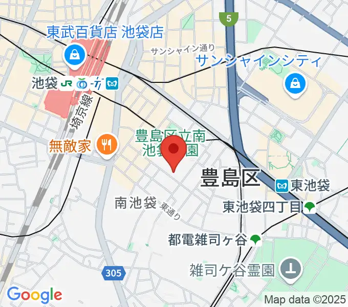 シアターグリーンの地図