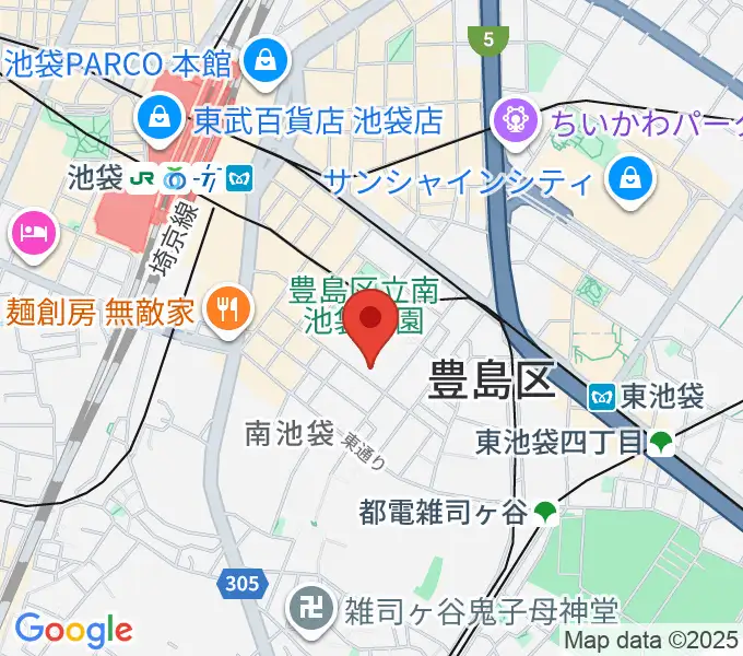 シアターグリーンの地図