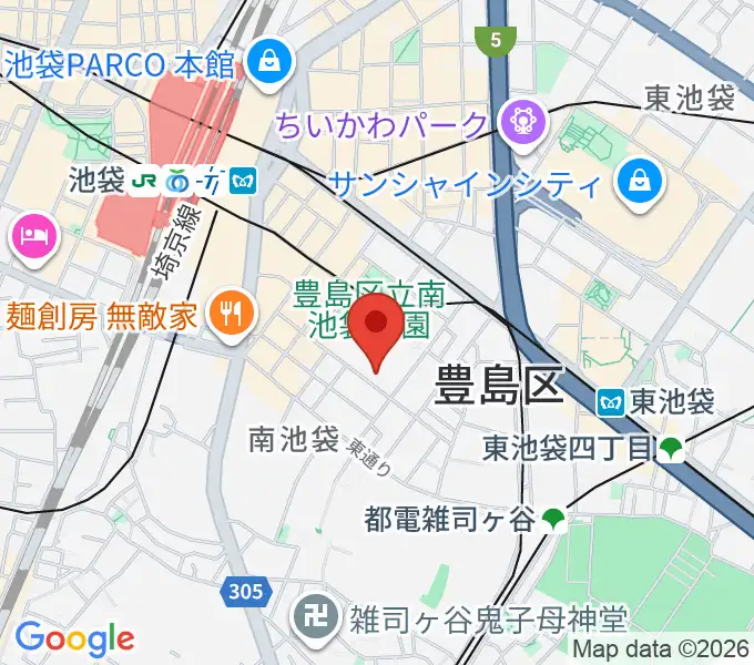 シアターグリーンの地図