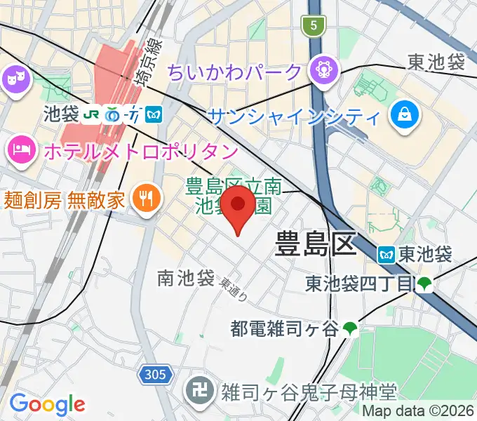 シアターグリーンの地図