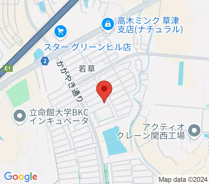 JEUGIA 若草教室の地図