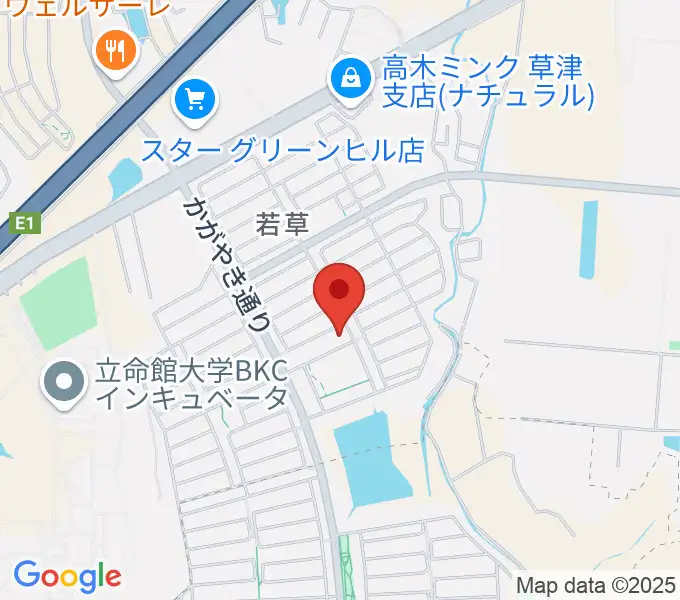 JEUGIA 若草教室の地図