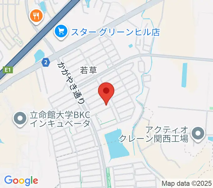 JEUGIA 若草教室の地図