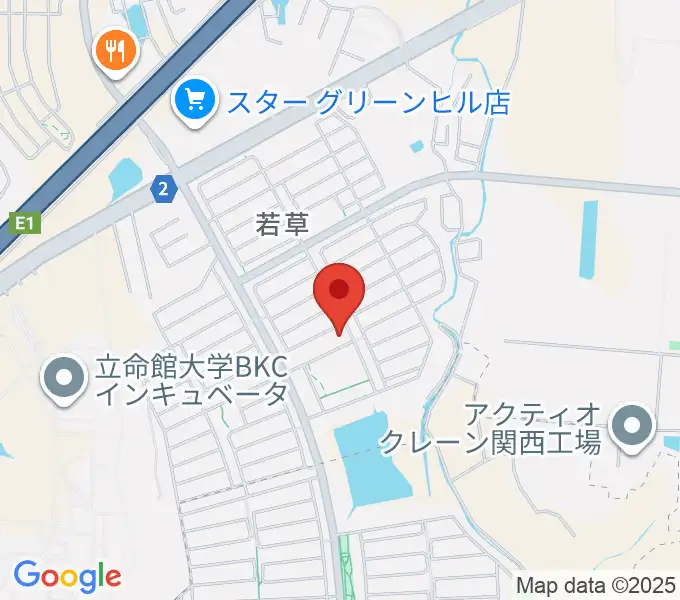 JEUGIA 若草教室の地図