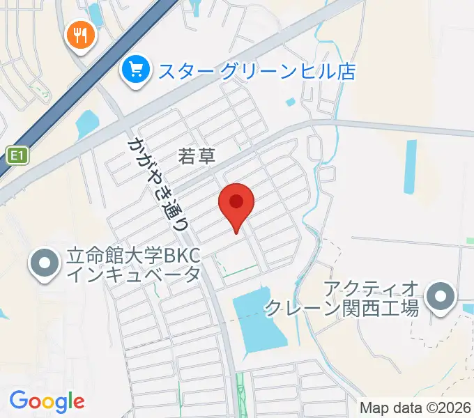 JEUGIA 若草教室の地図