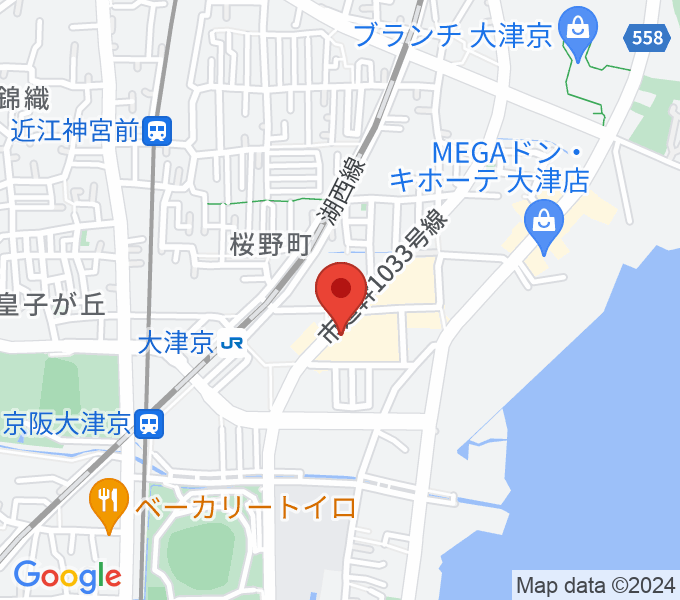 JEUGIAミュージックセンター大津京の場所
