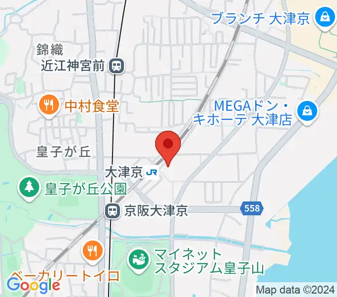 JEUGIAミュージックセンター大津京の地図