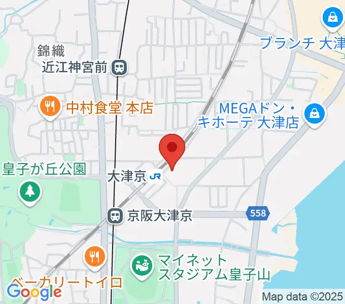 JEUGIAミュージックセンター大津京の地図