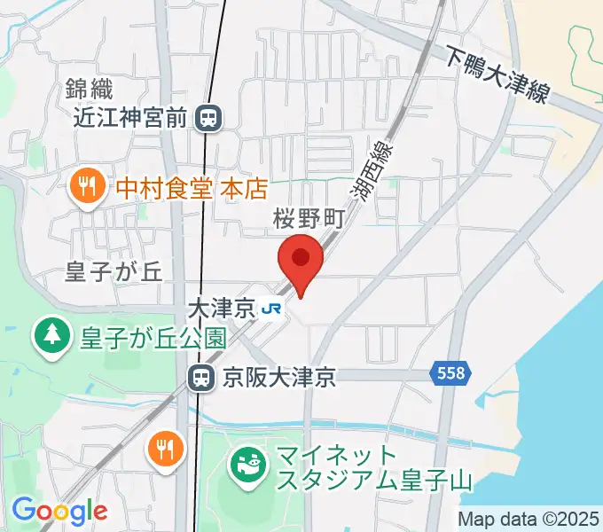 JEUGIAミュージックセンター大津京の地図