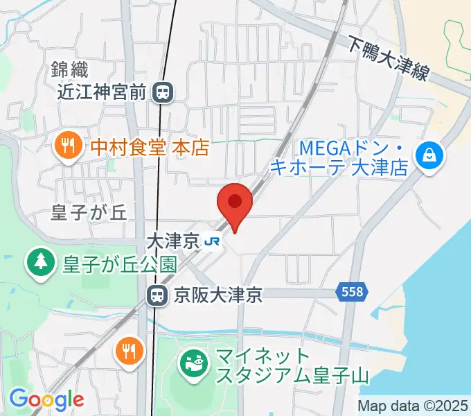 JEUGIAミュージックセンター大津京の地図