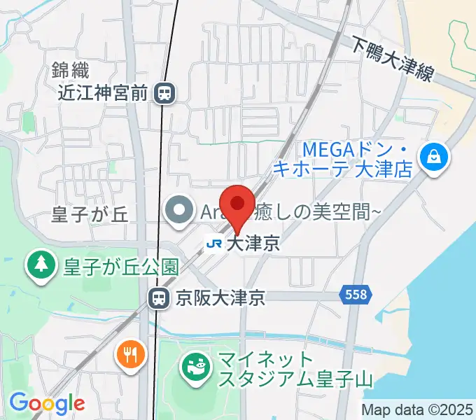 JEUGIAミュージックセンター大津京の地図