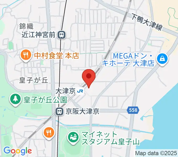 JEUGIAミュージックセンター大津京の地図