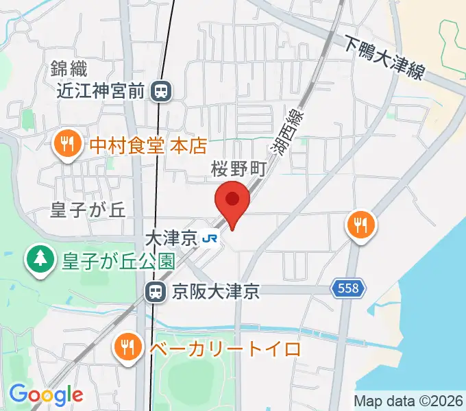 JEUGIAミュージックセンター大津京の地図