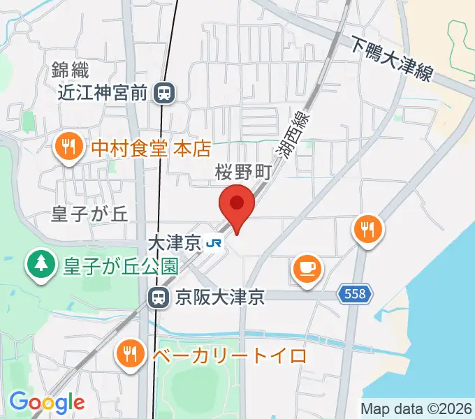 JEUGIAミュージックセンター大津京の地図