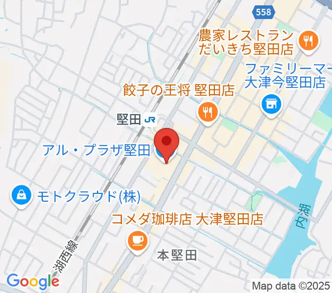 JEUGIA アル・プラザ堅田センターの地図