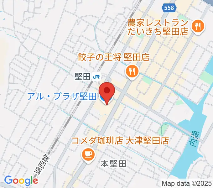 JEUGIA アル・プラザ堅田センターの地図