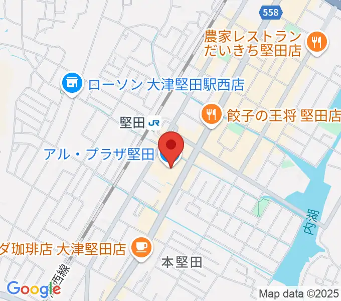 JEUGIA アル・プラザ堅田センターの地図