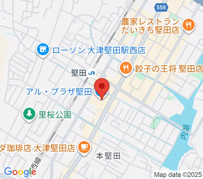 JEUGIA アル・プラザ堅田センターの地図