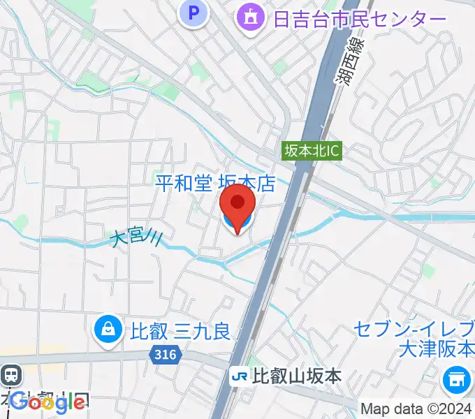 JEUGIA 坂本平和堂センターの地図