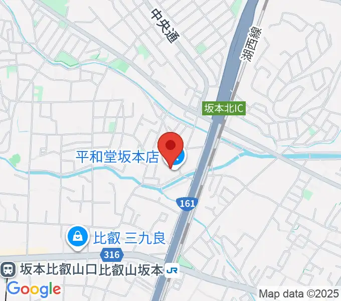 JEUGIA 坂本平和堂センターの地図