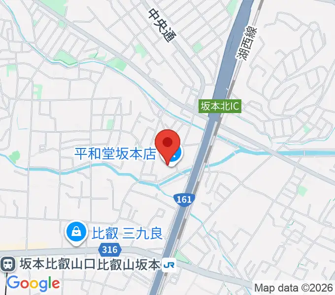 JEUGIA 坂本平和堂センターの地図