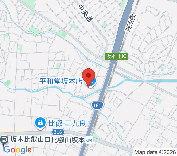 JEUGIA 坂本平和堂センターの地図