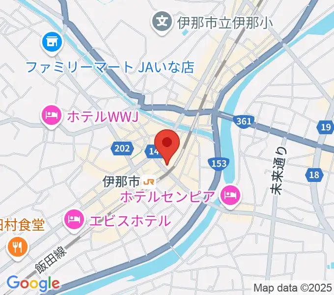 伊那グラムハウスの地図