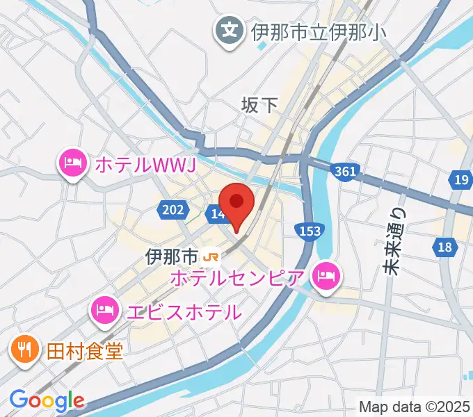 伊那グラムハウスの地図