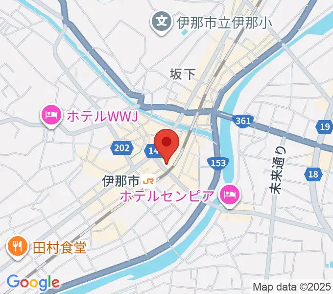 伊那グラムハウスの地図