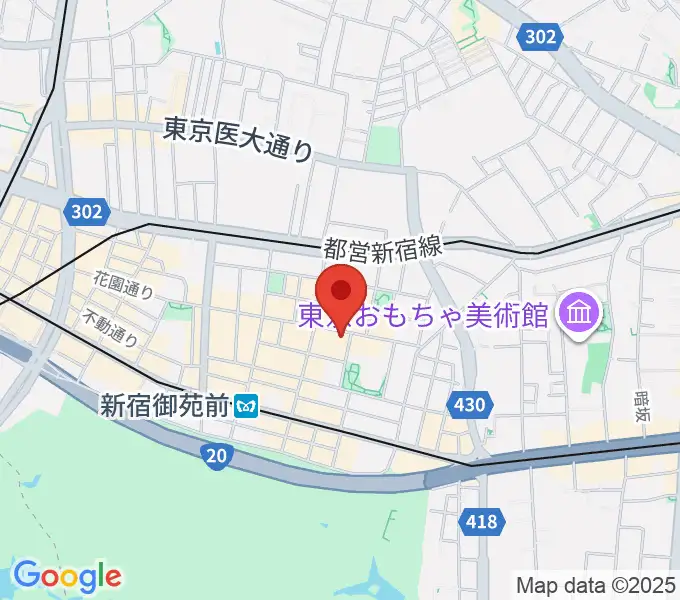 新宿シアターサンモールの地図