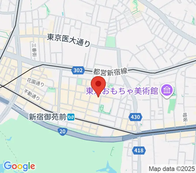 新宿シアターサンモールの地図