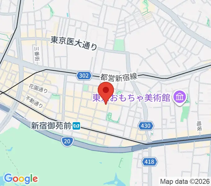 新宿シアターサンモールの地図