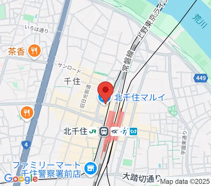 北千住シアター1010の地図