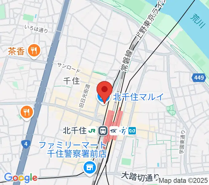 北千住シアター1010の地図