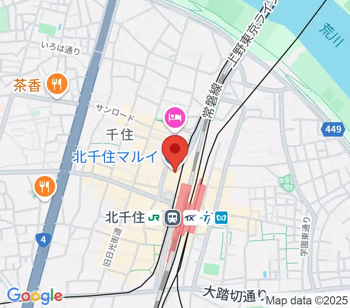 北千住シアター1010の地図