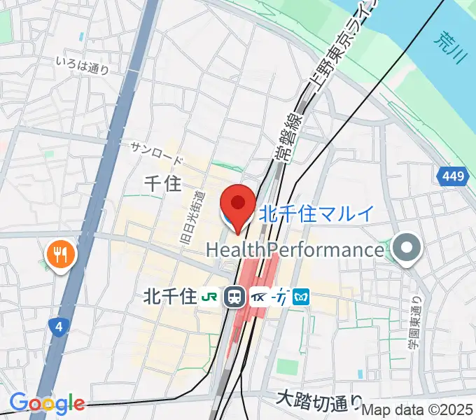 北千住シアター1010の地図
