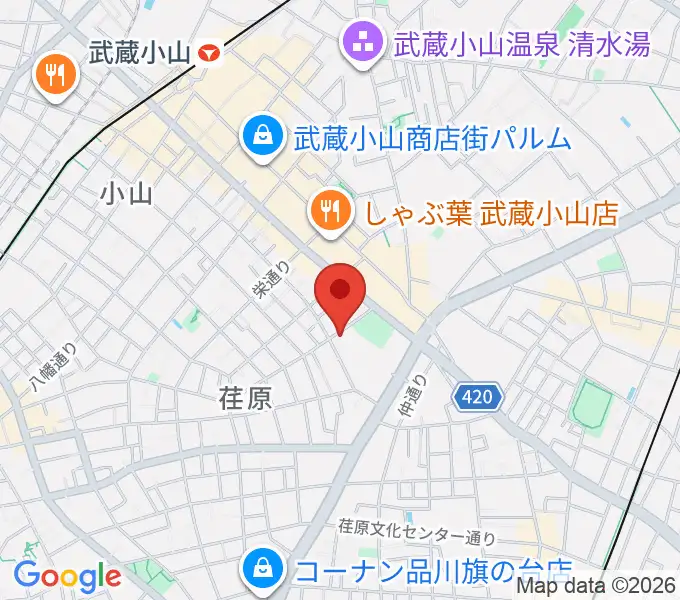 スクエア荏原 ひらつかホールの地図